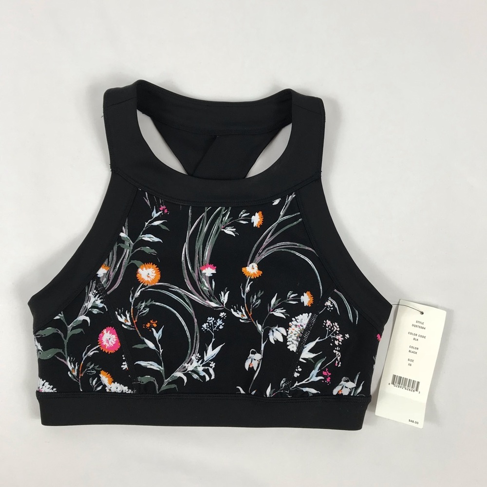 Women’s Donna Karan Active Floral Sports Bra NWT - Picture 2 of 8